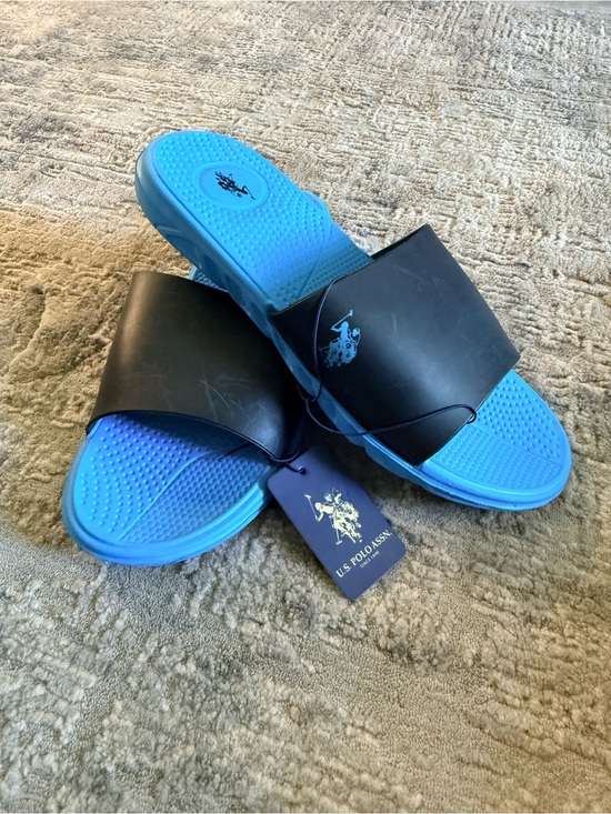 U.S. Polo Assn. Other - U.S. Polo Assn. Black Strap BlueMen’s Slide size 11-12